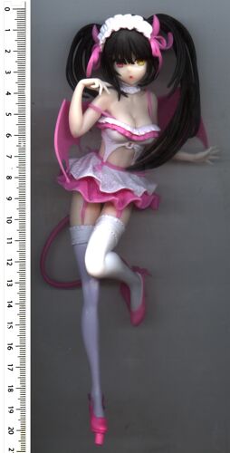 Figurine : Tokisaki Kurumi, Debout En Lingerie Rose - 20 Cm