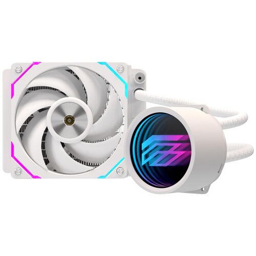 Einarex EXWC-FX-1120R-W système de refroidissement d'ordinateur Processeur Refroidisseur de liquide tout-en-un 12 cm Blanc