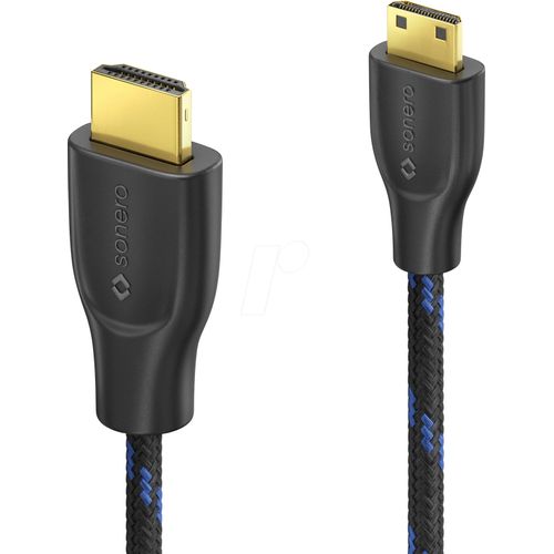 sonero X-PHC021-030 câble HDMI 3 m HDMI Type A (Standard) HDMI Type C (Mini) Noir
