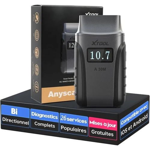 Xtool A30m Obd2 Valise Diagnostic Auto Bt - Outil De Diagnostic Tous Systèmes
