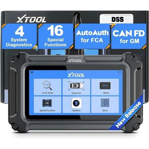 Xtool Scanner D5s Obd2 2025 - Outil De Diagnostic Avec 16 Réinitialisations Et Compatibilité Étendue