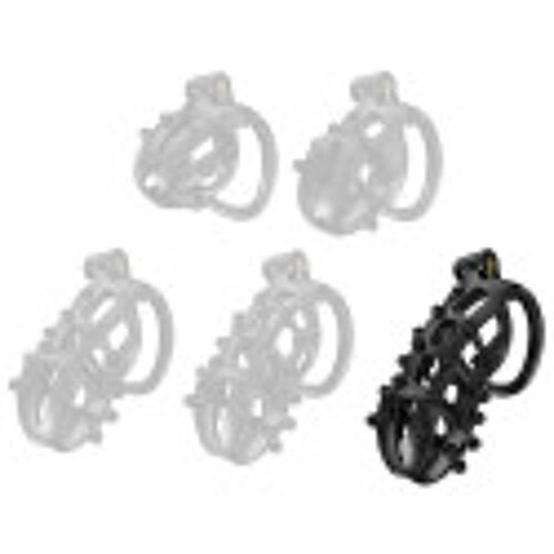 Cocklock Cage De Chasteté Point Up Xxl Noire 12 X 4cm