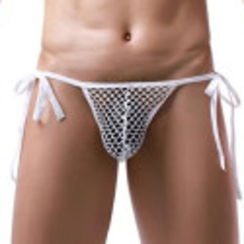 Nogenderwear Slip Filet À Cordons Net Loop Blanc