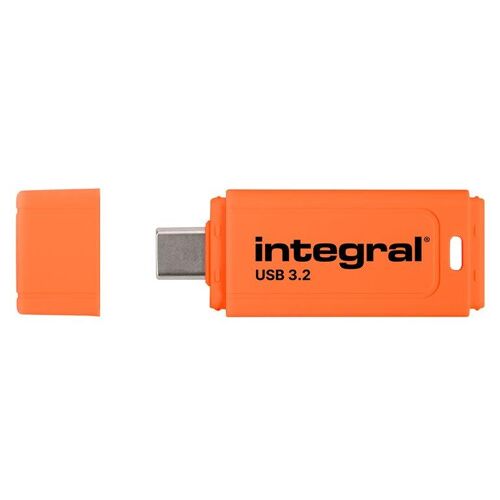 Integral Neon-C - Clé USB - 32 Go - USB-C 3.2 Gen 1 - orange