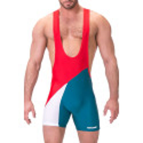 Barcode Berlin Body Singlet Luckenwalde Rouge-Bleu Pétrole