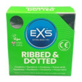 Exs Préservatifs Texturés Ribbed & Dotted 54mm X3