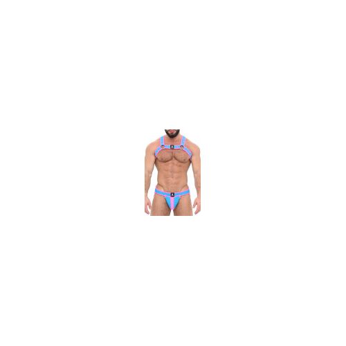 Sparta's Harness Ensemble Harnais-Jock Poseidone Bleu-Rose