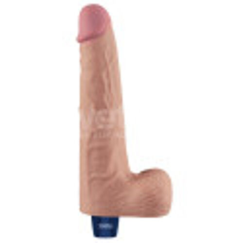 Gode Vibrant Gode Vibrant Avec Bourses Softee 19 X 5.3cm Chair Lovetoy Real Softee