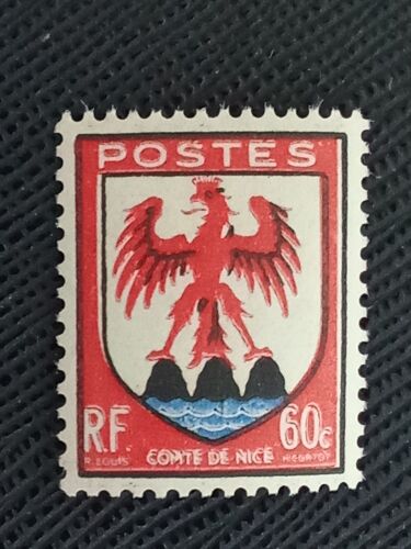 Timbre France Y T 758 Armoiries Du Comte De Nice 1946 (101209 )