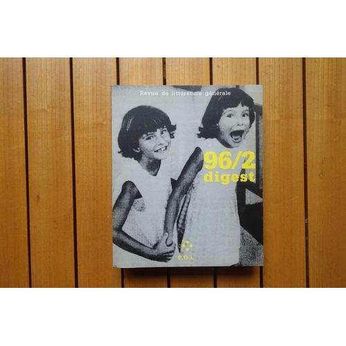 Revue De Littérature Générale - Pol 96/2, P.O.L Éditeur, Juin 1996