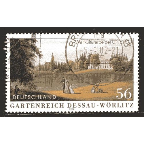 Allemagne Federale 2002 Le Royaume Des Jardins De Dessau - Worlitz Yvert N° 2081 0blitere