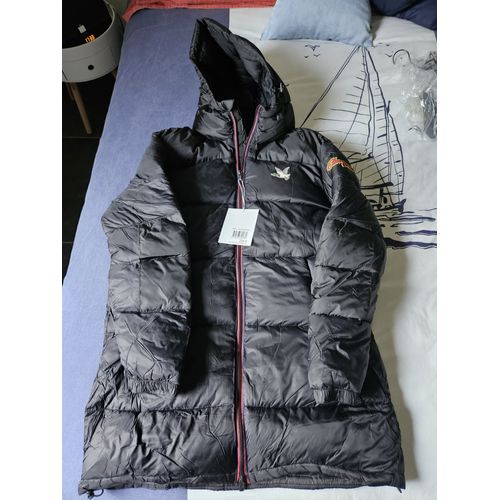 Doudoune Longue Homme Taille Xl Noire Neuve Avec Étiquette.