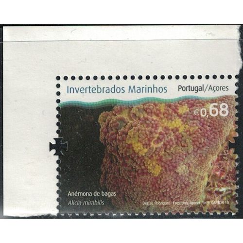 Portugal 2010 Neuf Açores Invertébrés Marins Alicia Mirabilis Anémone À Baies Y&T Pt-Az 554 Rp340