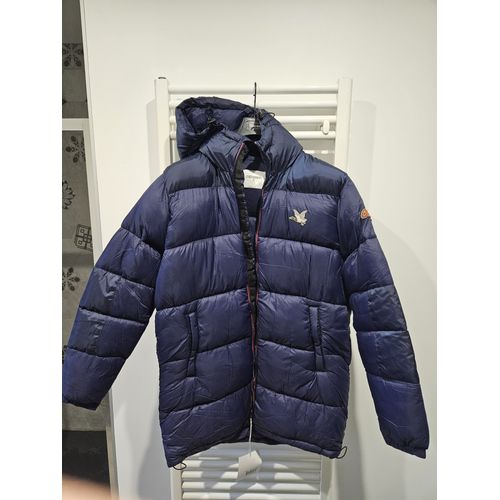 Doudoune Longue Homme Taille M Bleue Neuve Avec Étiquette.