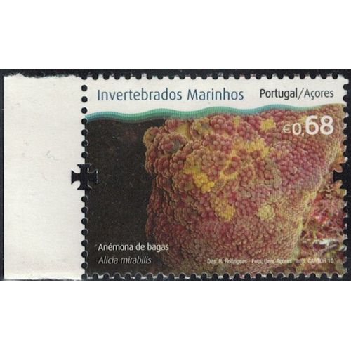 Portugal 2010 Neuf Açores Invertébrés Marins Alicia Mirabilis Anémone À Baies Y&T Pt-Az 554 Rp709