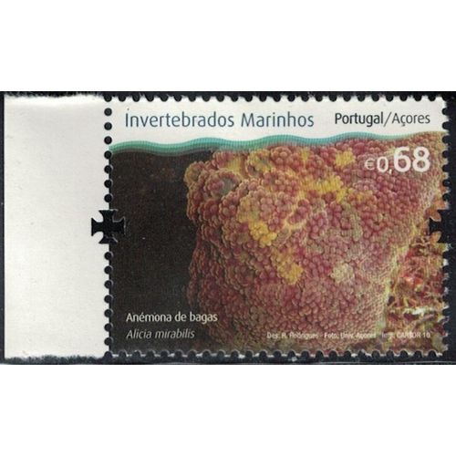 Portugal 2010 Neuf Açores Invertébrés Marins Alicia Mirabilis Anémone À Baies Y&T Pt-Az 554 Rp445