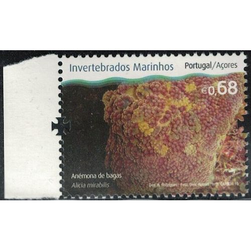 Portugal 2010 Neuf Açores Invertébrés Marins Alicia Mirabilis Anémone À Baies Y&T Pt-Az 554 Rp653