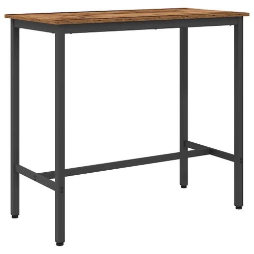 vidaXL table Bois ancien 100 x 50 x 90,5 cm Bois d'ingénierie et acier