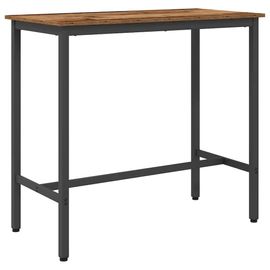 vidaXL table Bois ancien 100 x 50 x 90,5 cm Bois d'ingénierie et acier