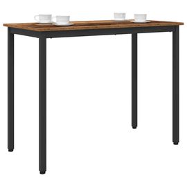 vidaXL table Bois ancien 100 x 50 x 76,5 cm Bois d'ingénierie et acier