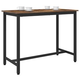 vidaXL table Chêne fumé 100 x 50 x 76,5 cm Bois d'ingénierie et acier