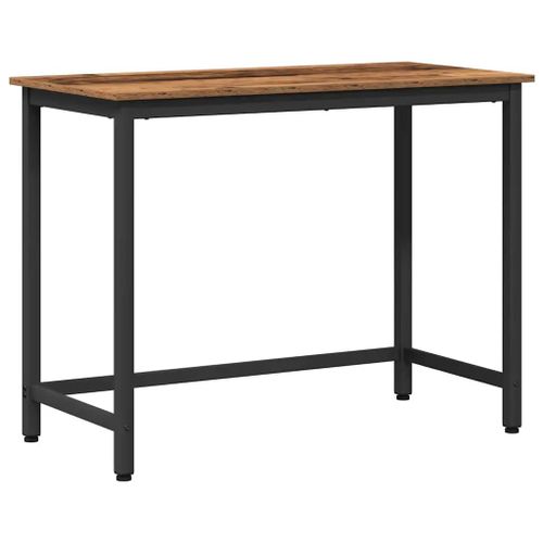 vidaXL table Bois ancien 80 x 50 x 76,5 cm Bois d'ingénierie et acier