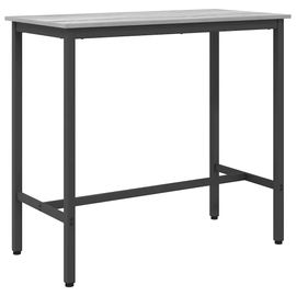 vidaXL table Gris Sonoma 100 x 40 x 100,5 cm