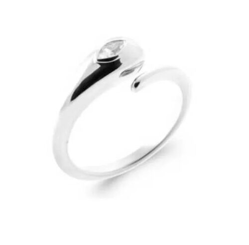 Bague - Bijouxia - Goutte D'eau - Argent 925 - Oxyde De Zirconium - Taille 50 À 60