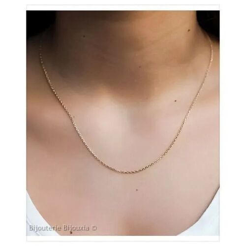 Chaîne De Cou - Bijouxia - Forçat - Plaqué Or 18 Carats - Longueur 42 Cm - 1,60 Mm