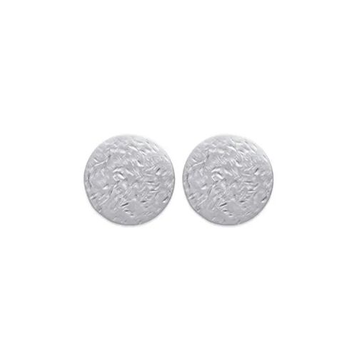 Boucles D'oreilles - Bijouxia - Clou - Argent Massif 925/000 - Rhodié - 1,5 Cm
