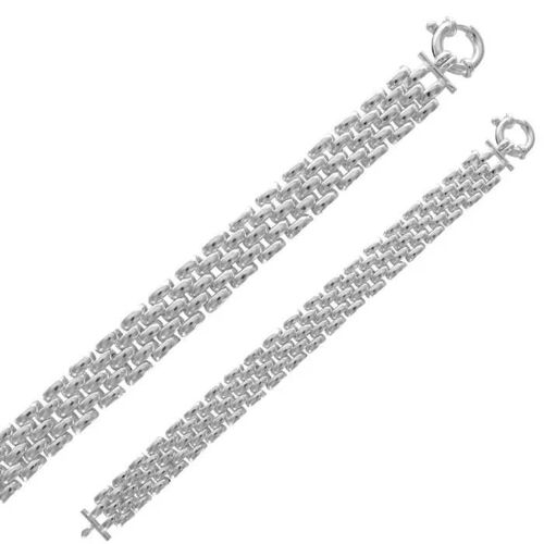 Bracelet - Bijouxia - Lvl - Argent 925/1000 - 5 Rangs - 20 Cm - Haut De Gamme