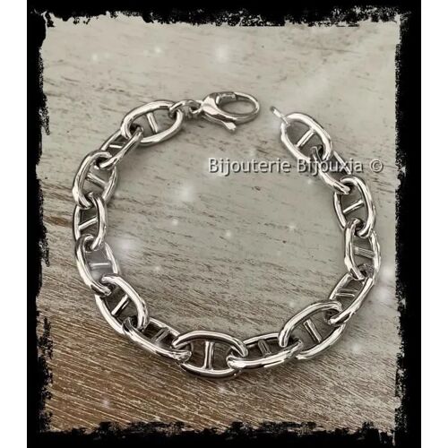 Bracelet Maille Marine - Bijouxia - Argent Massif 925/1000 Rhodié - Femme