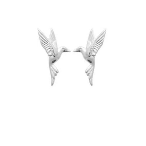 Boucles D'oreilles Puces - Bijouxia - Oiseaux En Argent 925/000 - Rhodié - Mixte - Clou - Puce