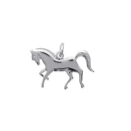 Pendentif - Bijouxia - Cheval De Course - Argent Massif 925/1000 - Mixte - Neuf