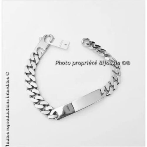 Bracelet - Bijouxia - Gourmette - Argent Massif - 22 Cm - 1 Cm