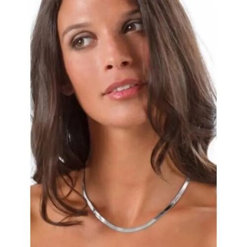 Collier - Bijouxia - Maille Miroir - Argent Massif 925/000 - Ras-De-Cou - 42cm