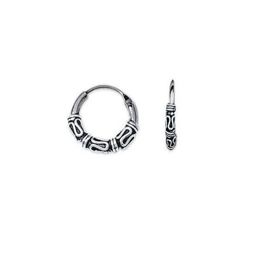 Boucles D'oreilles Créoles - Bijouxia - Argent Massif 925/1000 - Petit Diamètre 1,4 Cm - Mixte - Poinçonné