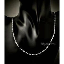 Chaîne En Argent Massif - Bijouxia - Maille Alternée 1-2 - 50cm - 2,50mm - Qualité Bijouterie