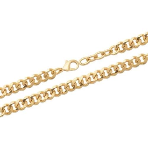 Bracelet - Bijouxia - Grosse Maille Gourmette - Plaqué Or 18 Carats - 19cm - Mixte