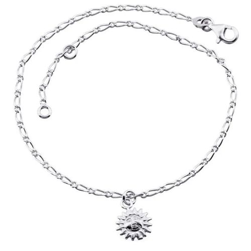 Chaîne De Cheville - Bijouxia - Soleil - Argent Massif 925 - 25cm - 2,64g