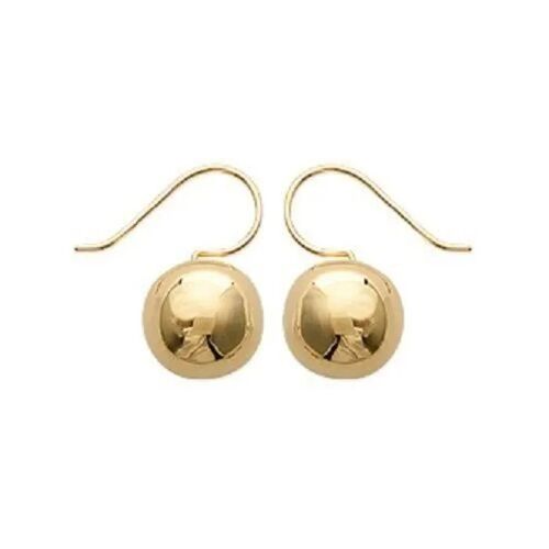 Boucles D'oreilles - Bijouxia - 12mm - Plaqué Or 18 Carats - Longueur 2,6 Cm - Femme