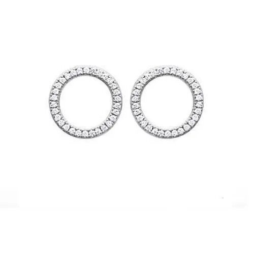 Boucles D'oreilles - Bijouterie Bijouxia - Argent Massif 925/1000 - Oxyde De Zirconium - Clou - Puce - Femme