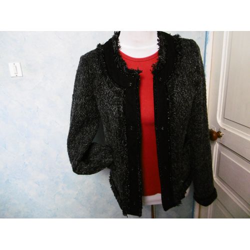 Veste Marque Moda Piu. Taille 44 Indiquée Mais Taille Plus Petit. Voir Mesures Données