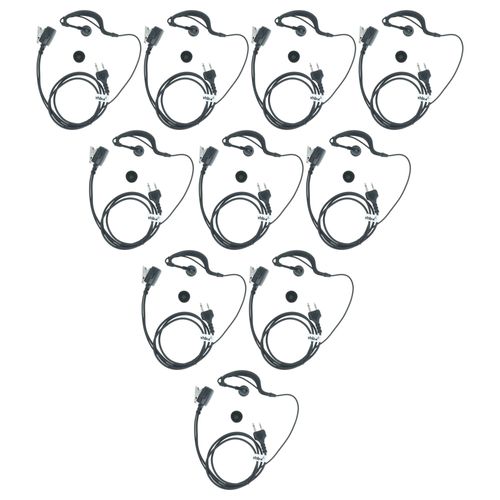 vhbw 10 x Oreillette pour radio talkie-walkie