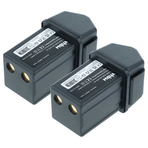 vhbw 2x Batterie remplacement pour Elca REC-PINC-07J, PINC 07MH, PINC-07MH pour télécommande remote control (700mAh, 7,2V, NiMH)