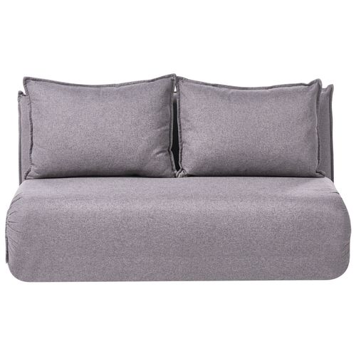 Canapé-lit 2 places ROROS Lin synthétique Gris foncé