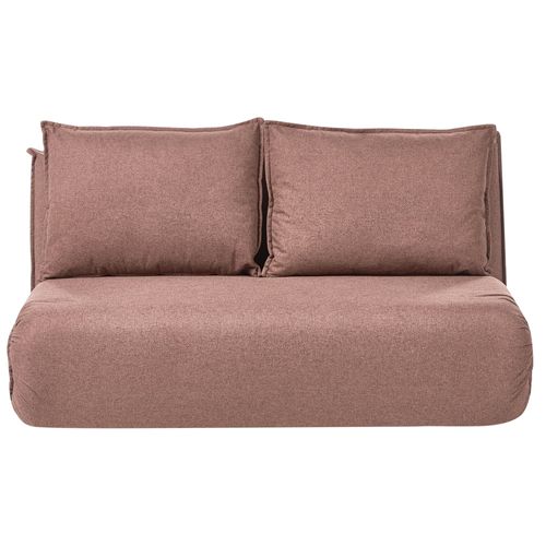 Canapé-lit 2 places ROROS Lin synthétique Marron