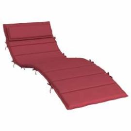 Vidaxl Coussin De Transat Ensoleillé Rouge Bordeaux 178 X 60 X 4 Cm