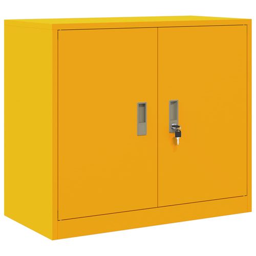 vidaXL Armoire de rangement Jaune moutarde 80 x 40 x 70 cm