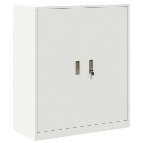 vidaXL Armoire de rangement avec stockage Blanc 90 x 40 x 105 cm
